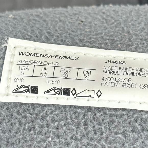 Merrell Mid Calf Winter Boots Side Zip Quilted Gray Fleece Lined Women's Size 9 - Picture 7 of 8